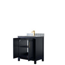 Daria 30 Inch Single Bathroom Vanity in Dark Blue - 23