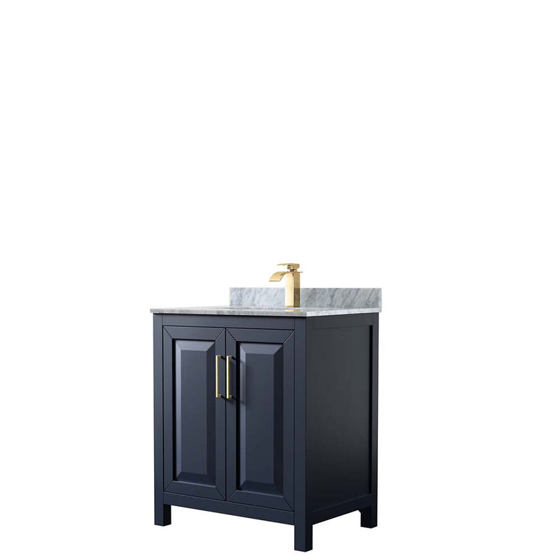 Daria 30 Inch Single Bathroom Vanity in Dark Blue - 22
