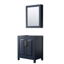 Daria 30 Inch Single Bathroom Vanity in Dark Blue - 4
