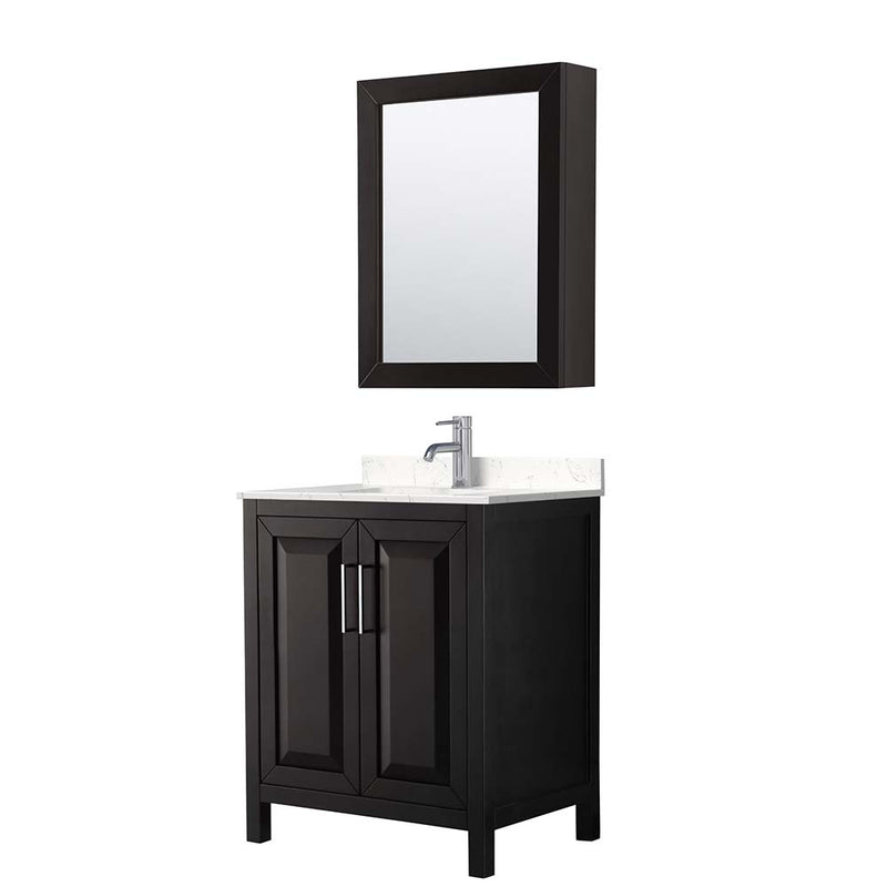Daria 30 Inch Single Bathroom Vanity in Dark Espresso - 17