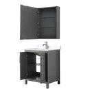 Daria 30 Inch Single Bathroom Vanity in Dark Gray - 18