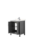 Daria 30 Inch Single Bathroom Vanity in Dark Gray - 9