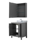 Daria 30 Inch Single Bathroom Vanity in Dark Gray - 33