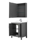 Daria 30 Inch Single Bathroom Vanity in Dark Gray - 50