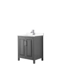 Daria 30 Inch Single Bathroom Vanity in Dark Gray - 40
