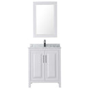 Daria 30 Inch Single Bathroom Vanity in White - Polished Chrome Trim - 29