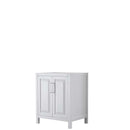 Daria 30 Inch Single Bathroom Vanity in White - Polished Chrome Trim