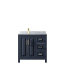 Daria 36 Inch Single Bathroom Vanity in Dark Blue - 9