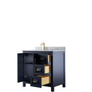 Daria 36 Inch Single Bathroom Vanity in Dark Blue - 8