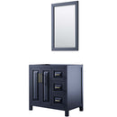 Daria 36 Inch Single Bathroom Vanity in Dark Blue - 2