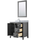 Daria 36 Inch Single Bathroom Vanity in Dark Gray - 13