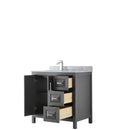 Daria 36 Inch Single Bathroom Vanity in Dark Gray - 9