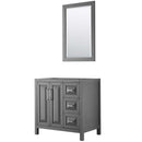 Daria 36 Inch Single Bathroom Vanity in Dark Gray - 2