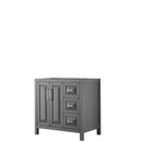 Daria 36 Inch Single Bathroom Vanity in Dark Gray
