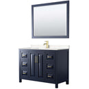 Daria 48 Inch Single Bathroom Vanity in Dark Blue - 11