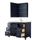 Daria 48 Inch Single Bathroom Vanity in Dark Blue - 17