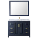 Daria 48 Inch Single Bathroom Vanity in Dark Blue - 28