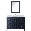 Daria 48 Inch Single Bathroom Vanity in Dark Blue - 33