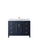 Daria 48 Inch Single Bathroom Vanity in Dark Blue - 24