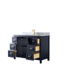 Daria 48 Inch Single Bathroom Vanity in Dark Blue - 23