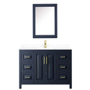 Daria 48 Inch Single Bathroom Vanity in Dark Blue - 48