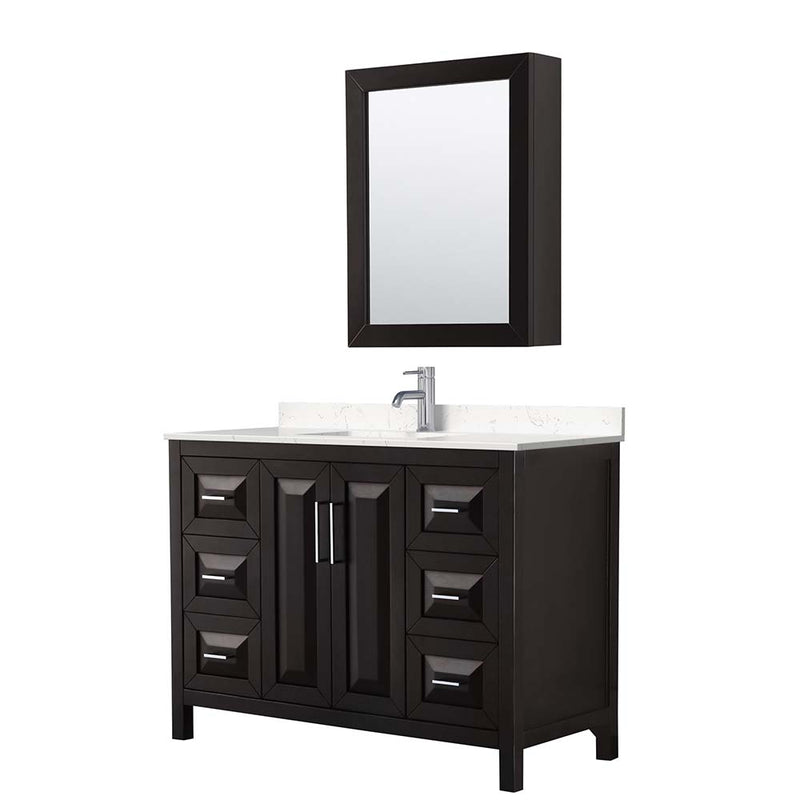 Daria 48 Inch Single Bathroom Vanity in Dark Espresso - 17