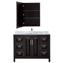 Daria 48 Inch Single Bathroom Vanity in Dark Espresso - 35