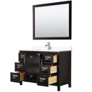 Daria 48 Inch Single Bathroom Vanity in Dark Espresso - 45