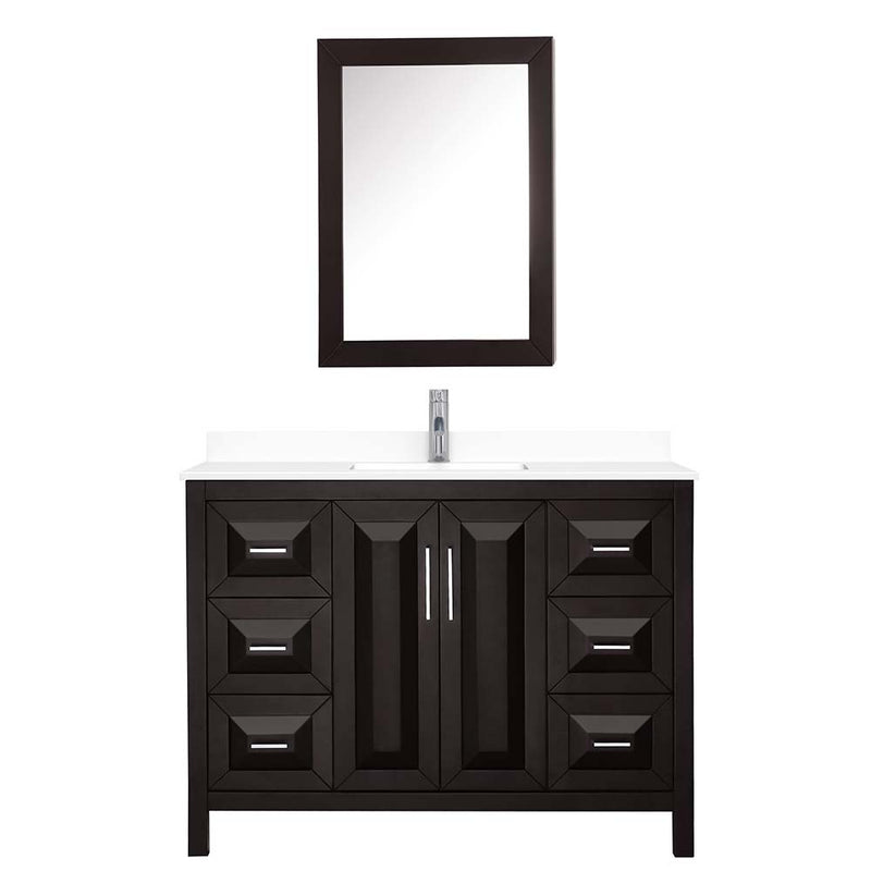 Daria 48 Inch Single Bathroom Vanity in Dark Espresso - 51