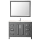 Daria 48 Inch Single Bathroom Vanity in Dark Gray - 14