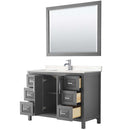 Daria 48 Inch Single Bathroom Vanity in Dark Gray - 13