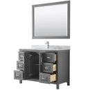 Daria 48 Inch Single Bathroom Vanity in Dark Gray - 28