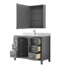 Daria 48 Inch Single Bathroom Vanity in Dark Gray - 33