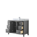 Daria 48 Inch Single Bathroom Vanity in Dark Gray - 24
