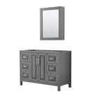 Daria 48 Inch Single Bathroom Vanity in Dark Gray - 4