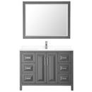 Daria 48 Inch Single Bathroom Vanity in Dark Gray - 46