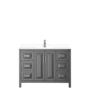 Daria 48 Inch Single Bathroom Vanity in Dark Gray - 42