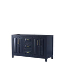 Daria 60 Inch Double Bathroom Vanity in Dark Blue