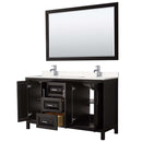Daria 60 Inch Double Bathroom Vanity in Dark Espresso - 20