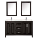 Daria 60 Inch Double Bathroom Vanity in Dark Espresso - 26