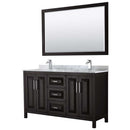 Daria 60 Inch Double Bathroom Vanity in Dark Espresso - 39