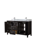 Daria 60 Inch Double Bathroom Vanity in Dark Espresso - 31