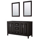 Daria 60 Inch Double Bathroom Vanity in Dark Espresso - 2