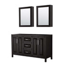 Daria 60 Inch Double Bathroom Vanity in Dark Espresso - 6