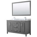 Daria 60 Inch Double Bathroom Vanity in Dark Gray - 39