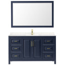 Daria 60 Inch Single Bathroom Vanity in Dark Blue - 10