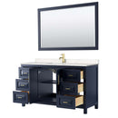 Daria 60 Inch Single Bathroom Vanity in Dark Blue - 9