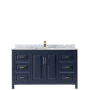 Daria 60 Inch Single Bathroom Vanity in Dark Blue - 15
