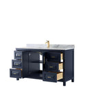 Daria 60 Inch Single Bathroom Vanity in Dark Blue - 14