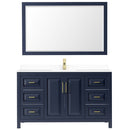 Daria 60 Inch Single Bathroom Vanity in Dark Blue - 28